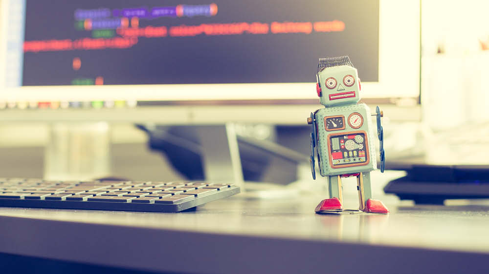 Robot illustrasjonsbilde